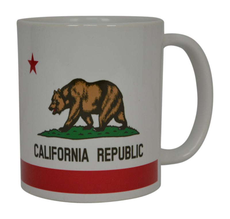 Rogue River Tactical Best Coffee Mug California State Flag Novelty Cup Great Gift Idea For Men Women CA Republic - Image 2